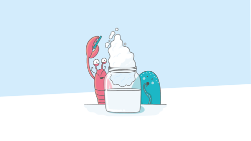 Squidge and Snap doing a steam experiment