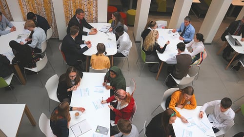 Students attending a Bristol Water youth board session