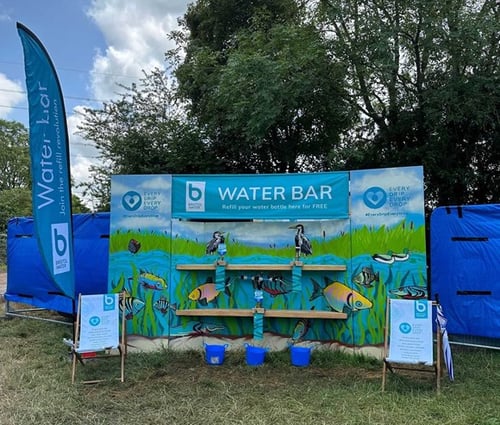 Bristol Water’s Water Bar supports Glastonbury in eliminating single-use plastic bottles