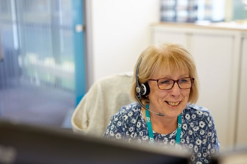 Bristol Water employee offering support over the phone